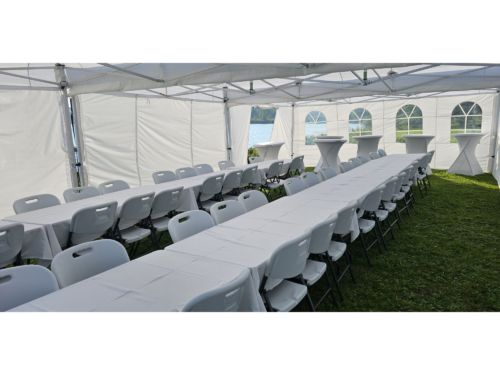 Ingerichte feesttent huren 50 personen