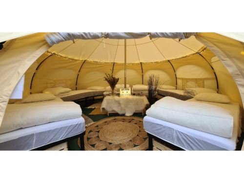 Ingerichte glamping tent huren